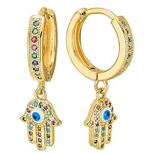 アクセサリー P.A.M. MULTI COLOUR GESTURES EARRING Paparazzi Earring ~ Multicolored Mambo - Pink Multi